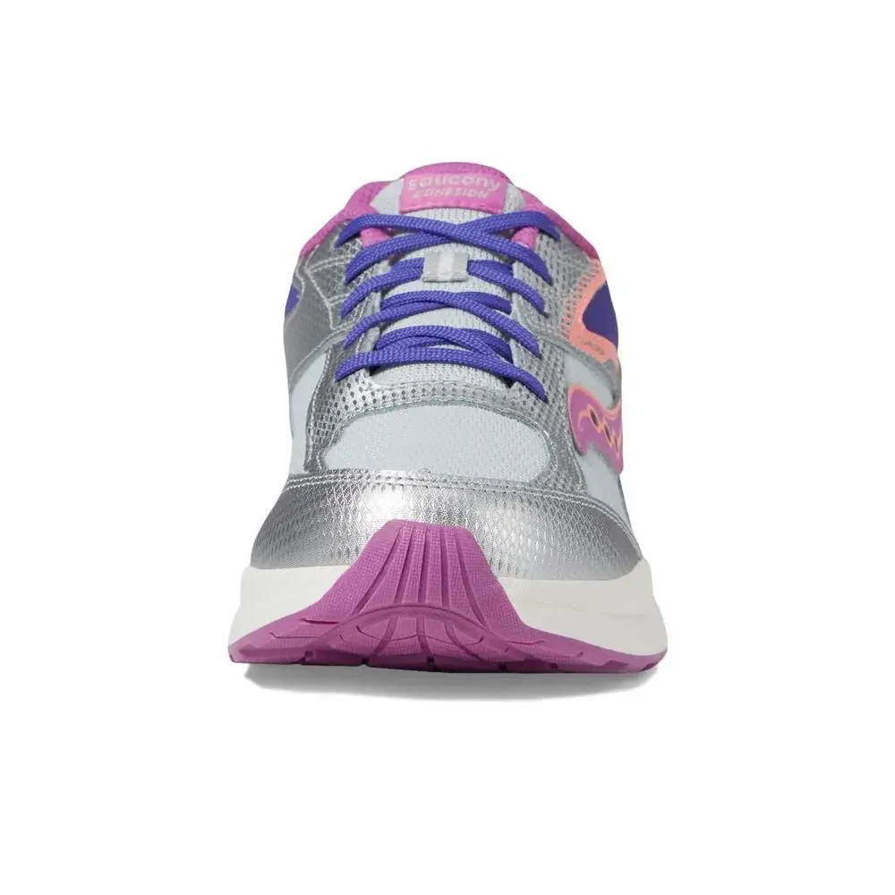 SAUCONY® KIDS COHESION KDZ A/C SNEAKERS FOR KIDS – PURPLE/SILVER/PINK 12.5 M